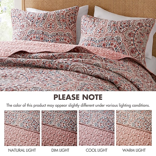 510 Design Valerie Boho Floral Reversible Quilt Set