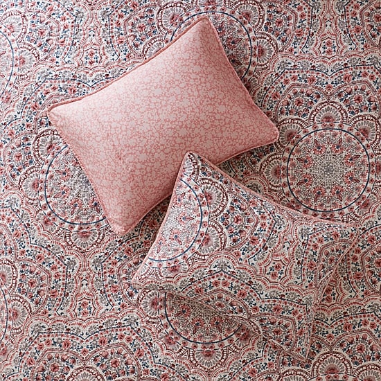 510 Design Valerie Boho Floral Reversible Quilt Set