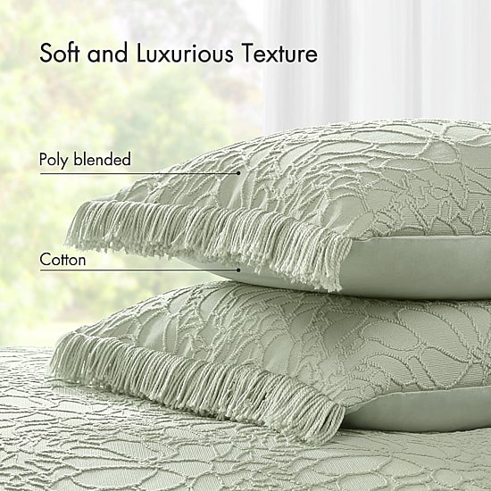 Madison Park Esme Floral Tufting Chenille 3-pc. Easy Care Bedspread Set