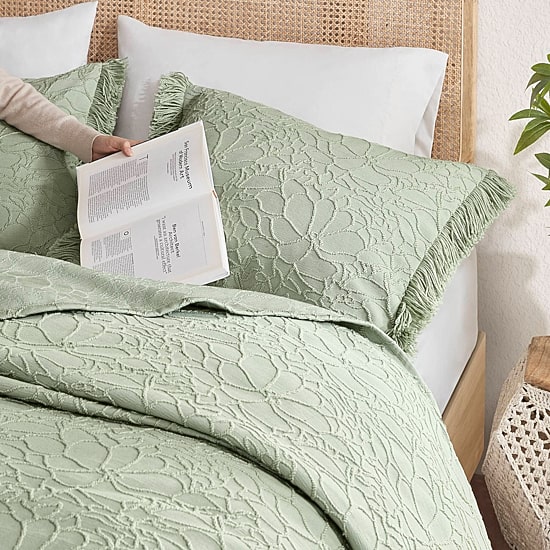 Madison Park Esme Floral Tufting Chenille 3-pc. Easy Care Bedspread Set