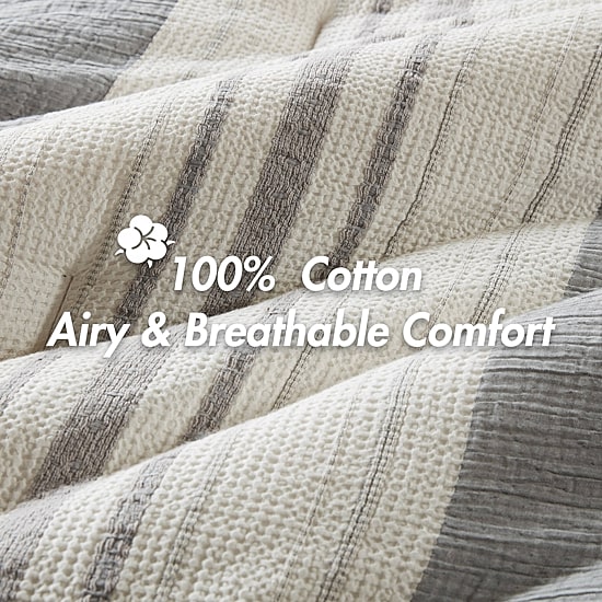 Woolrich Mesa Ultra-Soft Cotton Gauze Waffle Weave Comforter Set