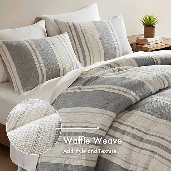 Woolrich Mesa Ultra-Soft Cotton Gauze Waffle Weave Comforter Set