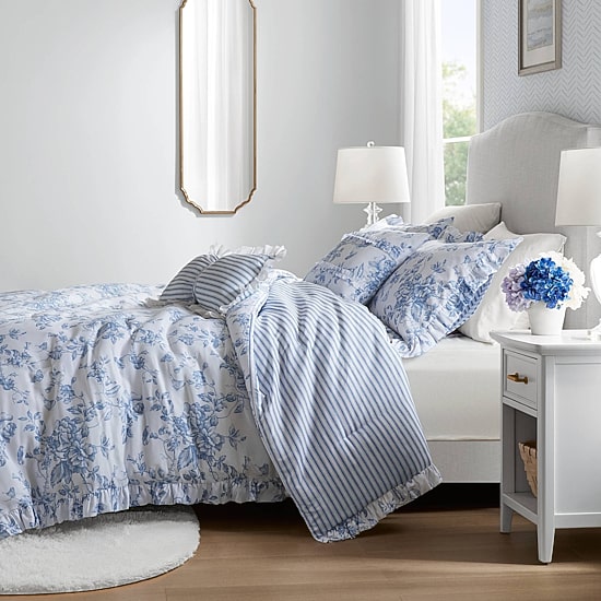 Madison Park Essentials Colette Reversible Comforter Set with Decorative Pillows