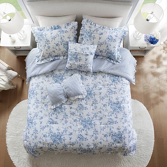Madison Park Essentials Colette Reversible Comforter Set with Decorative Pillows