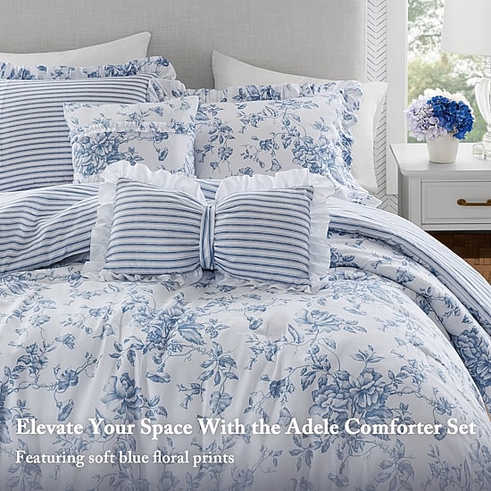 Madison Park Essentials Colette Reversible Comforter Set with Decorative Pillows