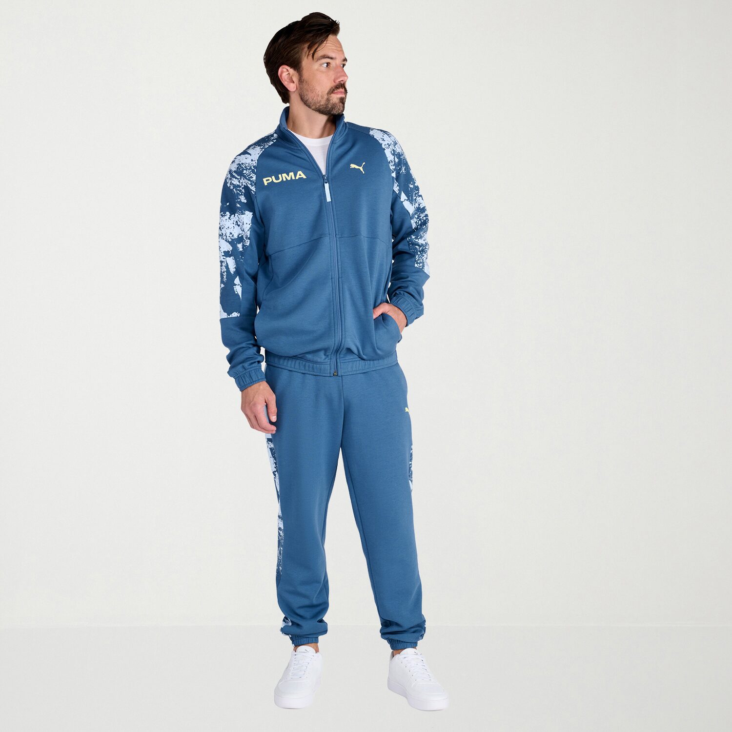 PUMA Essential Mens STRETCH FABRIC Tapered Regular Fit Track Pant