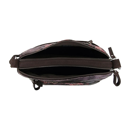 Bueno of California Print Washed Double Zip Crossbody Bag