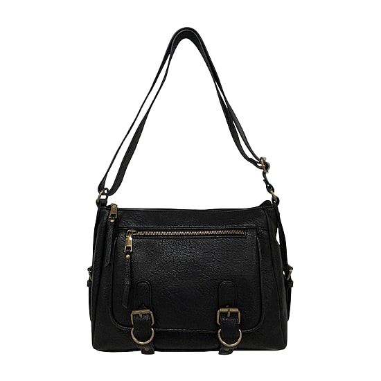 Bueno of California Glenhaven Buckle Front Crossbody Bag