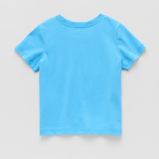 Okie Dokie Baby Boys Round Neck Short Sleeve Regular Fit Graphic T-Shirt