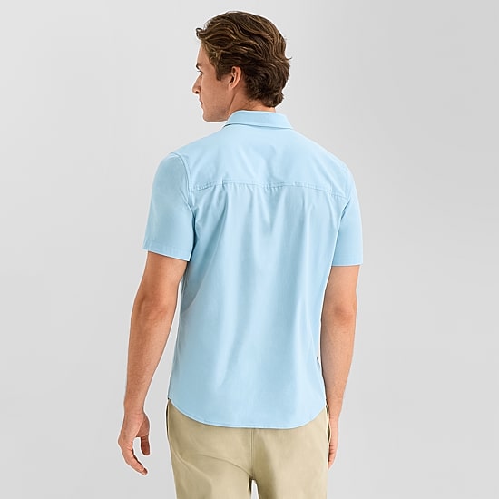Stylus Mens Short Sleeve Regular Fit Button-Down Shirt