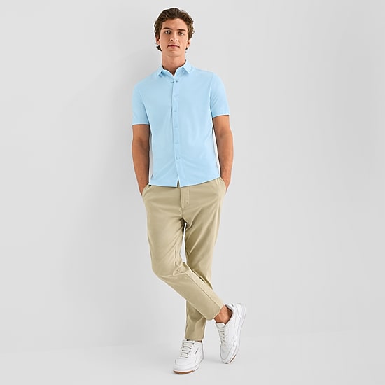 Stylus Mens Short Sleeve Regular Fit Button-Down Shirt