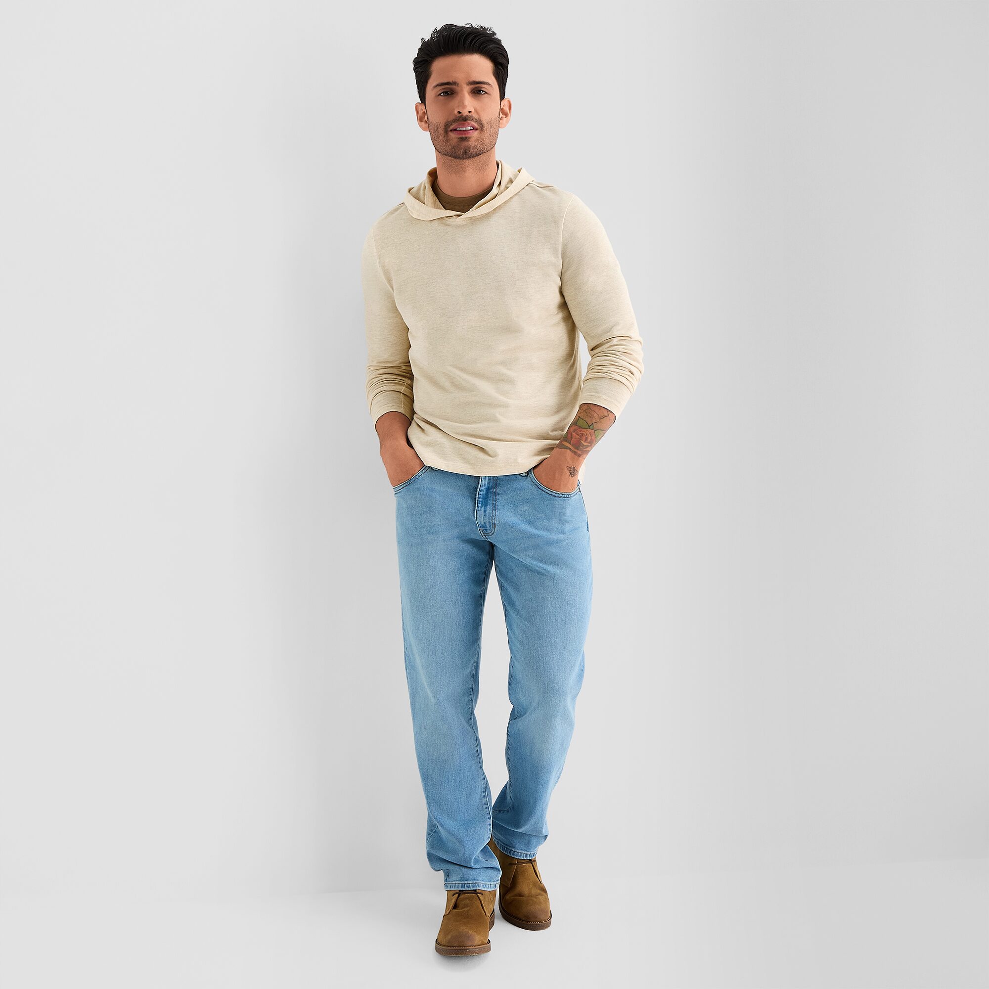 mutual weave Mens Long Sleeve Hoodie