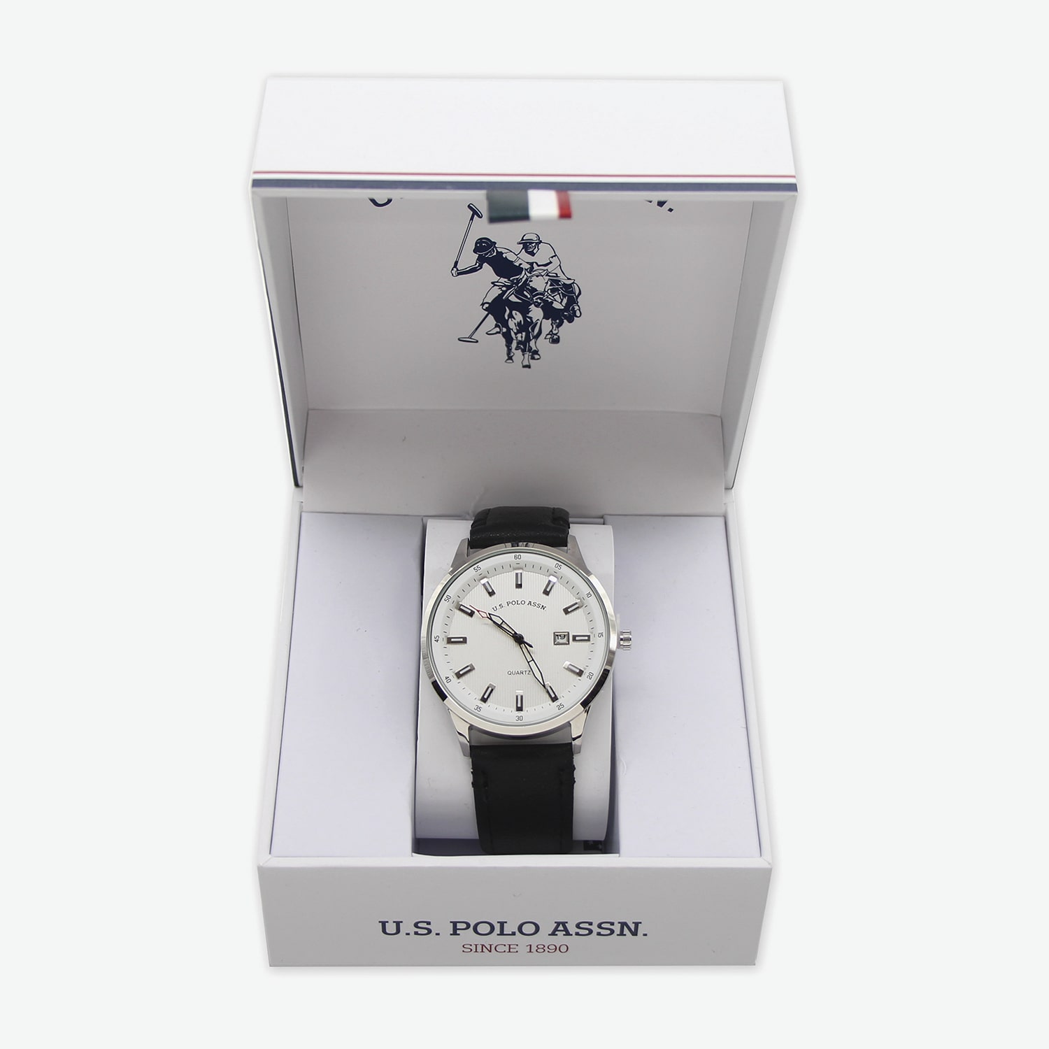 U.S. Polo Assn. Mens Black Watch Boxed Set Usc50648jc