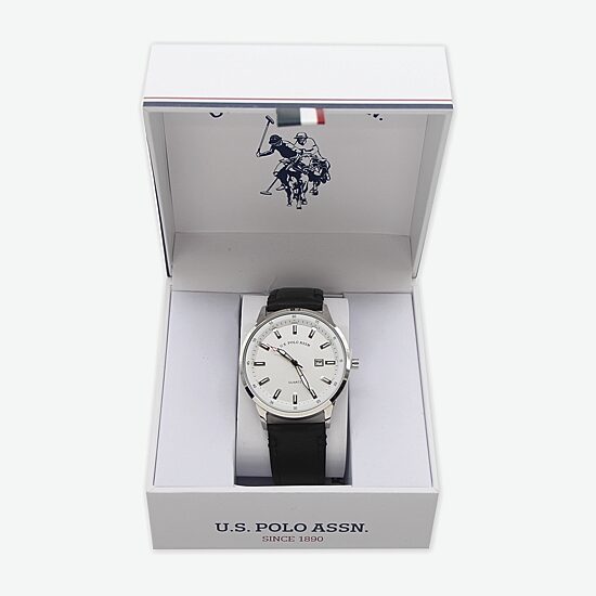 U.S. Polo Assn. Mens Black Watch Boxed Set Usc50648jc