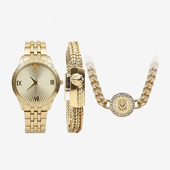Mens Gold Tone 3-pc. Watch Boxed Set Mac7140jc