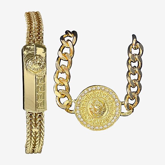 Mens Gold Tone 3-pc. Watch Boxed Set Mac7140jc