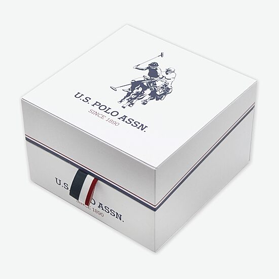 U.S. Polo Assn. Mens Silver Tone Strap Watch Usc20249jc