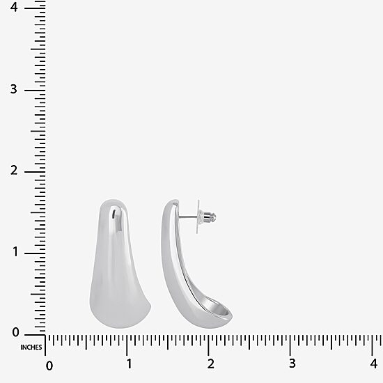 JS Jessica Simpson Silver Tone Womens Drop Earrings