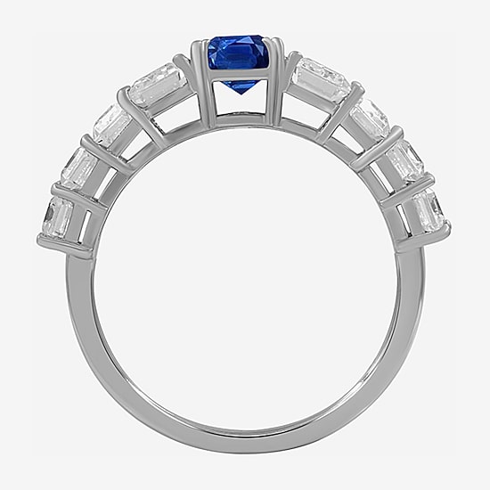 Womens 3 5/8 Ct. T.W. Genuine Blue Sapphire 10K Gold Cocktail Ring