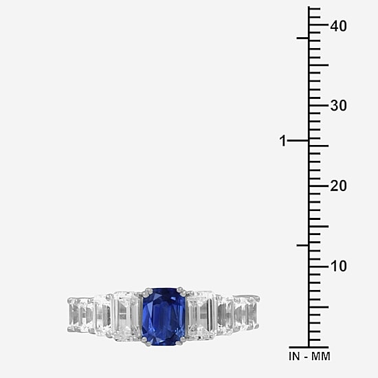 Womens 3 5/8 Ct. T.W. Genuine Blue Sapphire 10K Gold Cocktail Ring