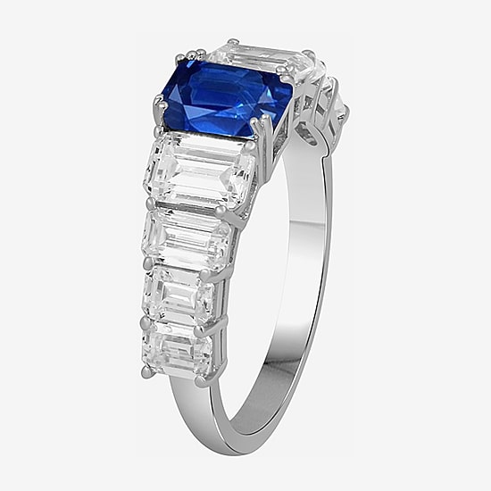 Womens 3 5/8 Ct. T.W. Genuine Blue Sapphire 10K Gold Cocktail Ring