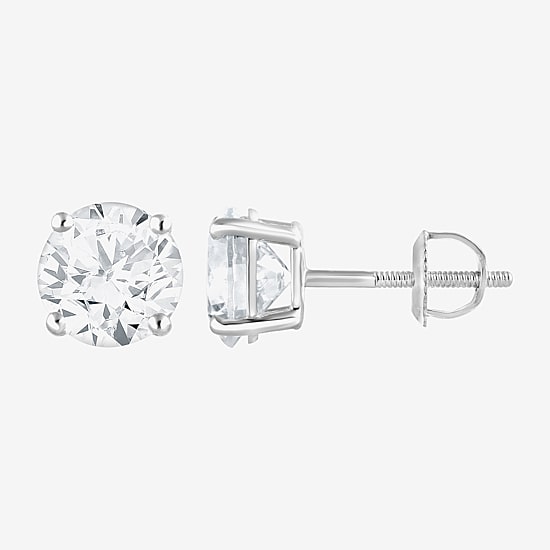 ( G / Si2 ) 2 CT. T.W. Lab-Grown Diamond 10K Gold 6.3mm Round Stud Earrings
