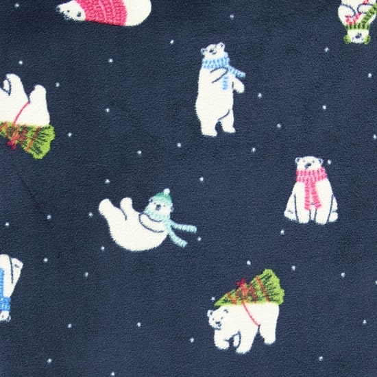 North Pole Trading Co. Polar Bear Womens Crew Neck Long Sleeve 2-pc. Matching Family Pajama Set