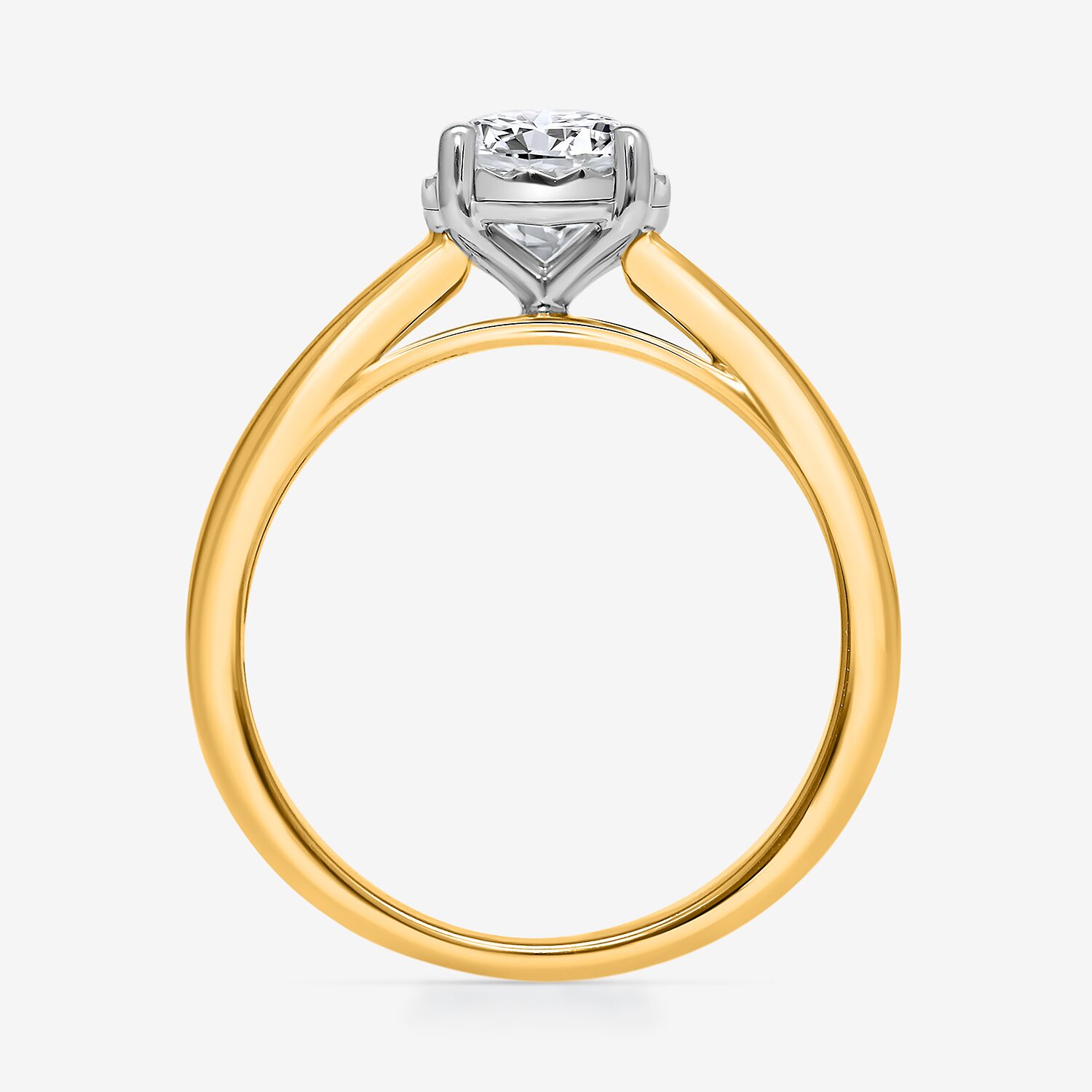(I / Si2) Womens 1 CT. Lab Grown White Diamond Sterling Silver Round Solitaire Engagement Ring