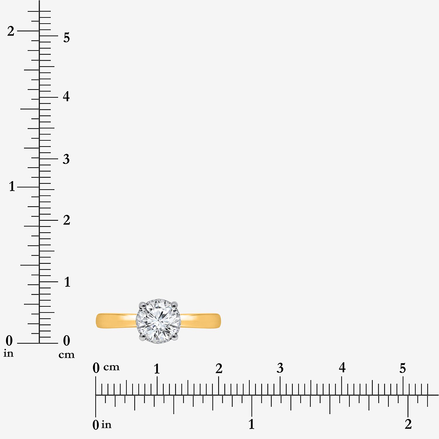 (I / Si2) Womens 1 CT. Lab Grown White Diamond Sterling Silver Round Solitaire Engagement Ring