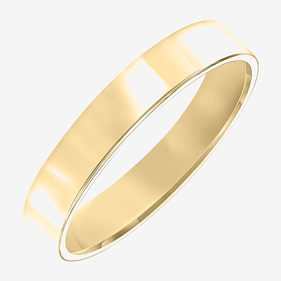 Womens 4MM 10K or 14K Gold Wedding Band