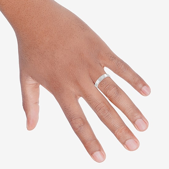 Mens 4MM 10K Gold Wedding Band