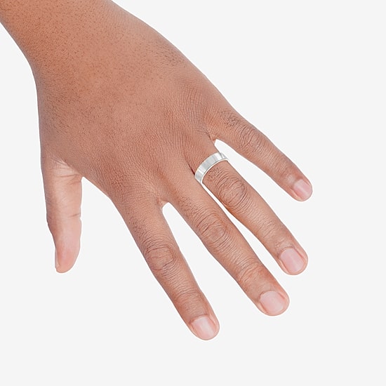 Mens 6MM 14K Gold Wedding Band