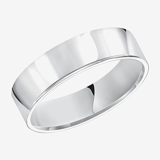 Mens 6MM 14K Gold Wedding Band
