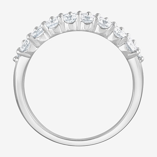 (F/Vs2) Womens 2 CT. T.W. Lab Grown White Diamond Sterling Silver Cocktail Ring