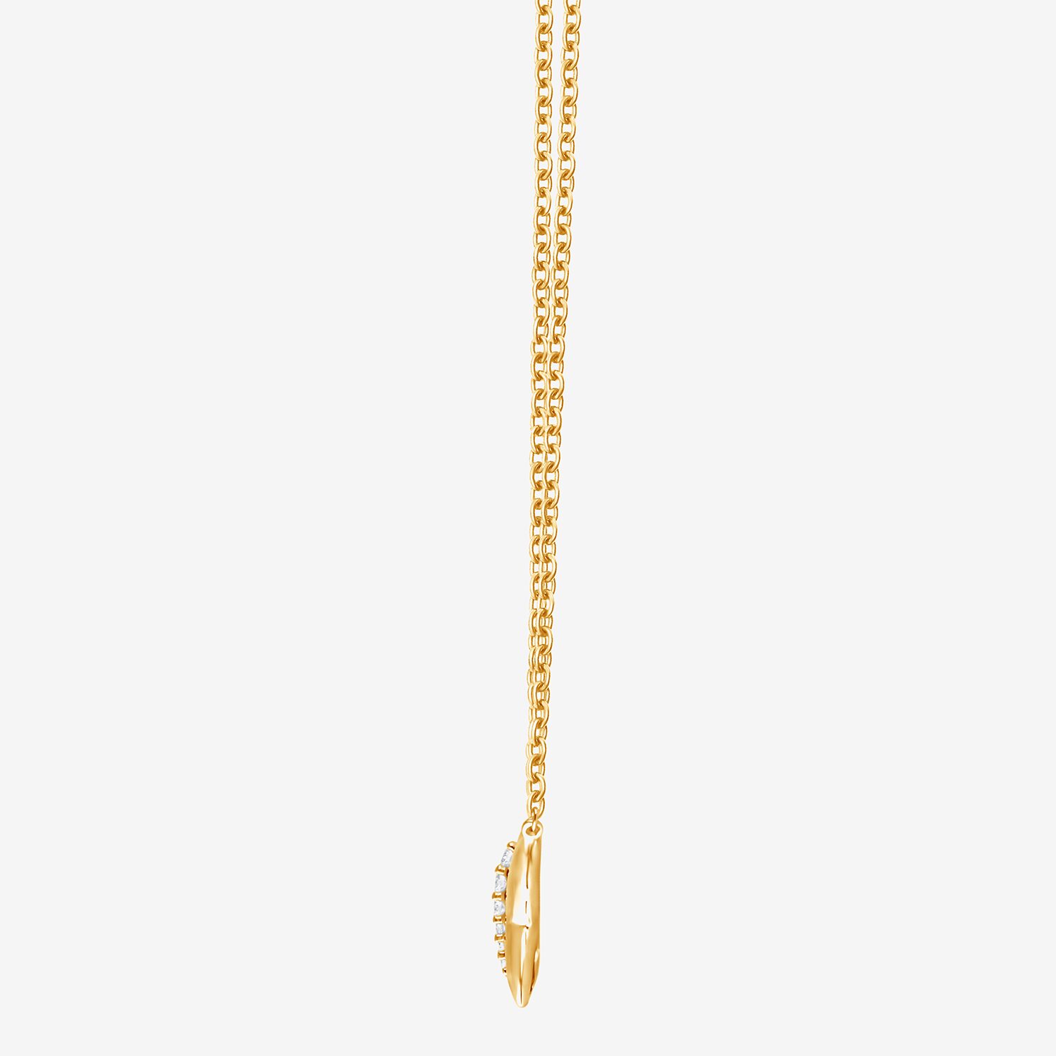 (F/Vs2) Womens 1/10 CT. T.W. Lab Grown White Diamond 14K Gold Over Silver Butterfly 18 Inch Pendant Necklace