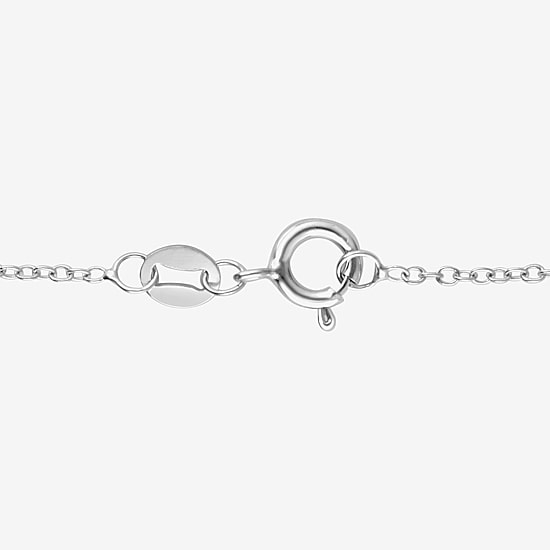 Cross (F/Si2) Womens 2 CT. T.W. Lab Grown White Diamond Sterling Silver Cross 18 Inch Pendant Necklace