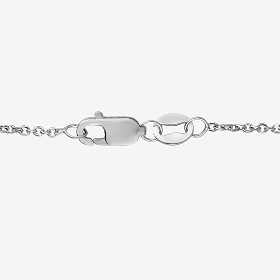 (F, Vs2) Womens 1 CT. T.W. Lab Grown White Diamond Sterling Silver Cushion 18 Inch Pendant Necklace