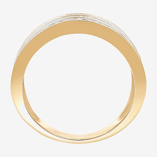 (G, Si1-Si2) Womens 2 CT. T.W. Lab Grown White Diamond 14K Gold Over Silver Band