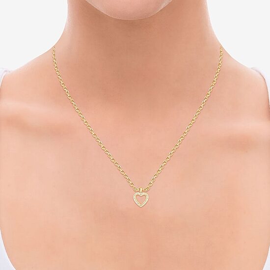 (F, Vs2) Womens 1/2 CT. T.W. Lab Grown White Diamond 14K Gold Over Silver 18 Inch Pendant Necklace