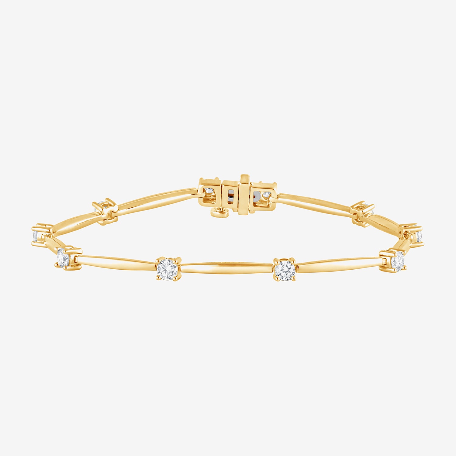 F/Vs2) Womens 14K Gold Over Silver Inch Solid Chain Bracelet
