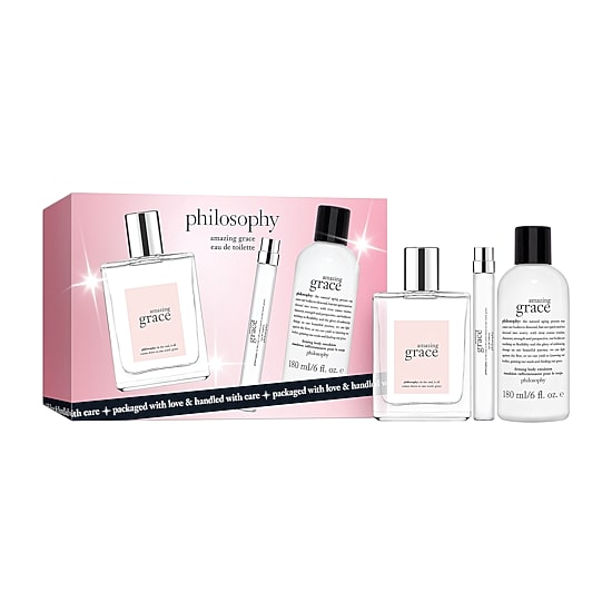 Philosophy Amazing Grace Edt 3 Pc Set ($143 Value)