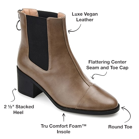 Journee Collection Womens Nigella Stacked Heel Booties