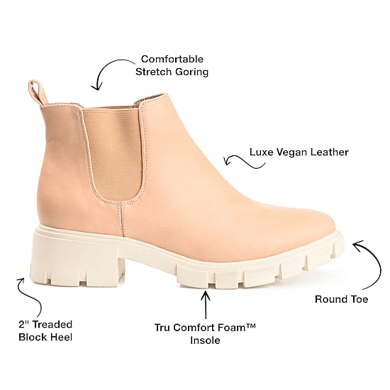 Journee Collection Womens Rorke Block Heel Booties