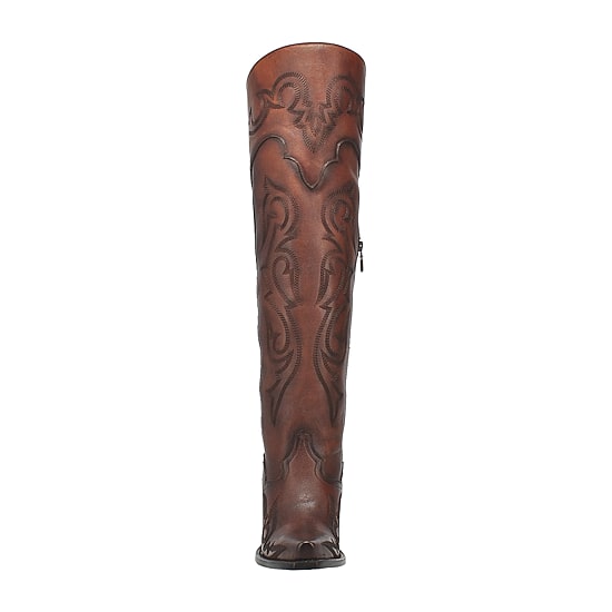 Dan Post Womens Wide Calf Block Heel Over the Knee Boots