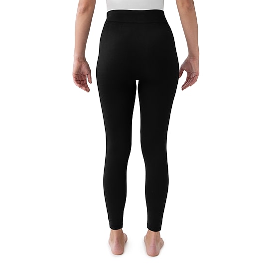 Muk Luks Fleece Lined Womens Comfort Waistband Full Length Leggings
