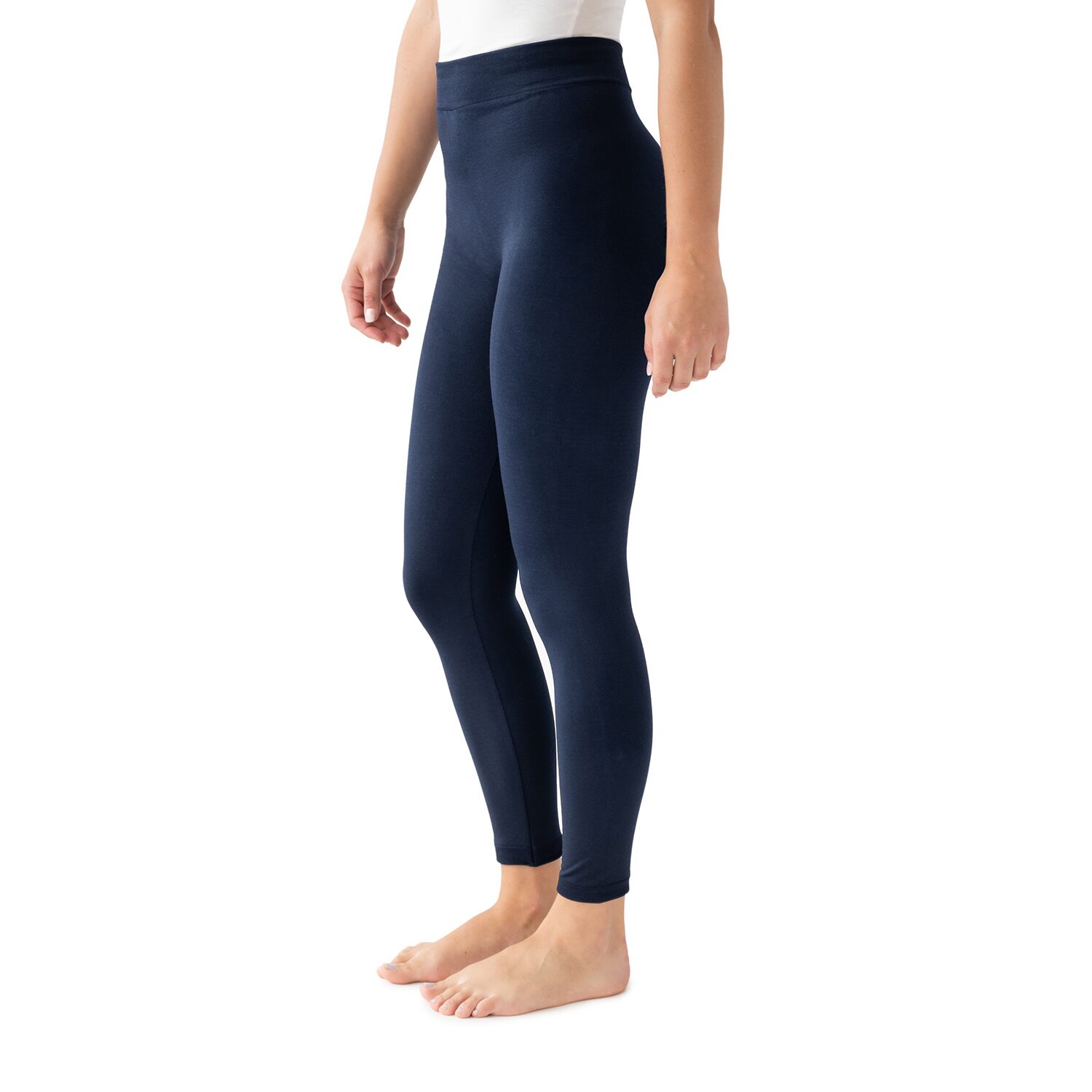 Muk Luks Fleece Lined Womens COMFORT WAISTBAND Full Length Leggings