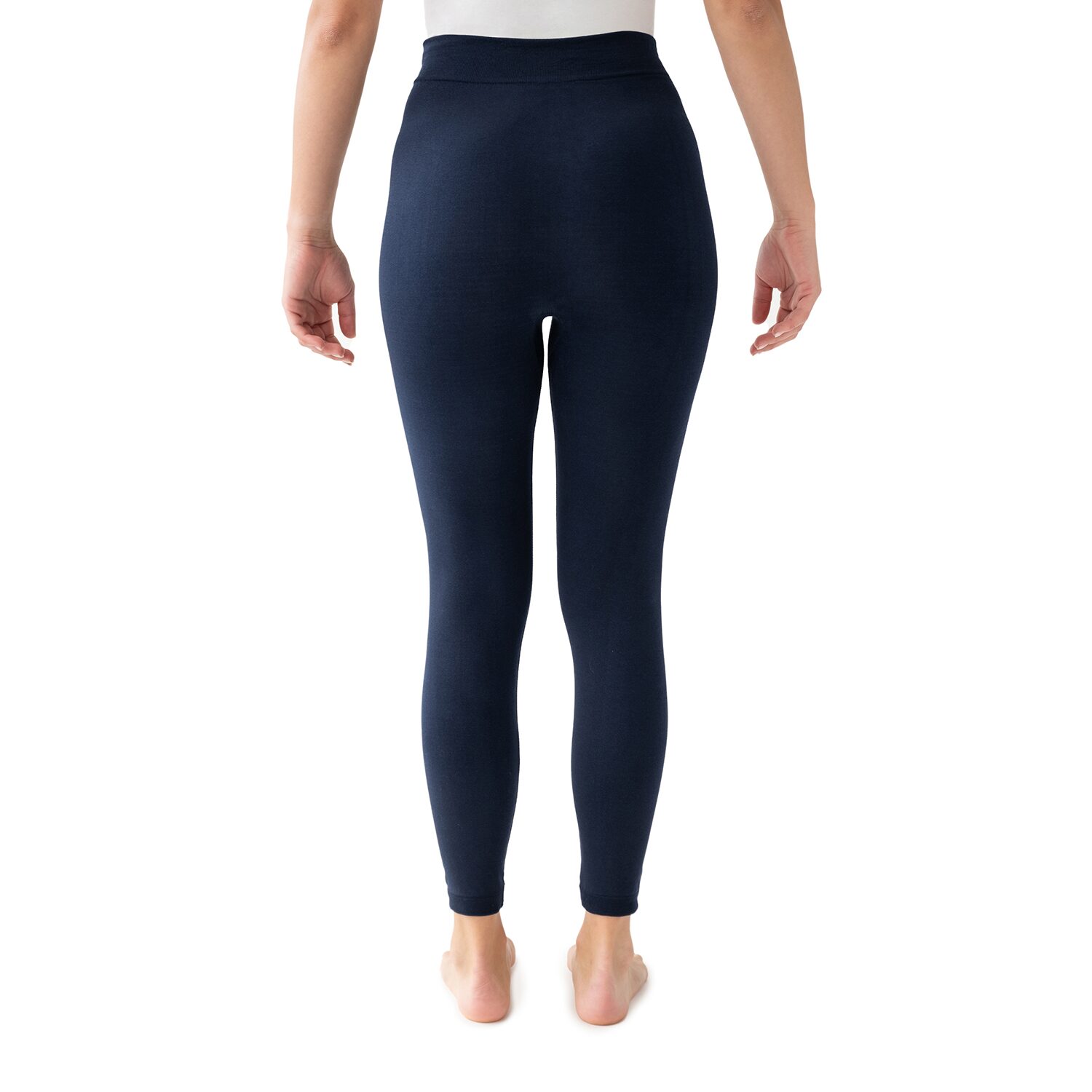 Muk Luks Fleece Lined Womens COMFORT WAISTBAND Full Length Leggings
