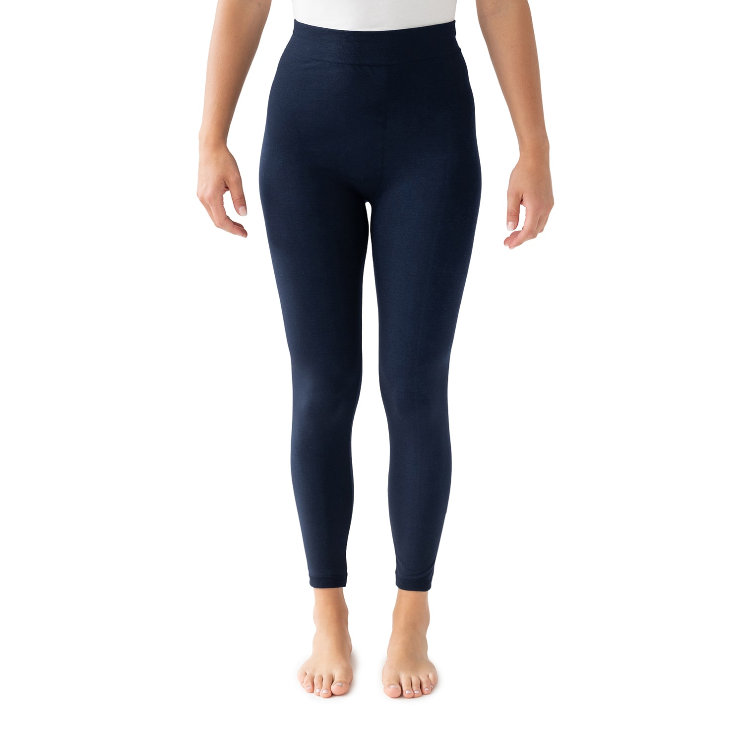 Muk Luks Fleece Lined Womens COMFORT WAISTBAND Full Length Leggings