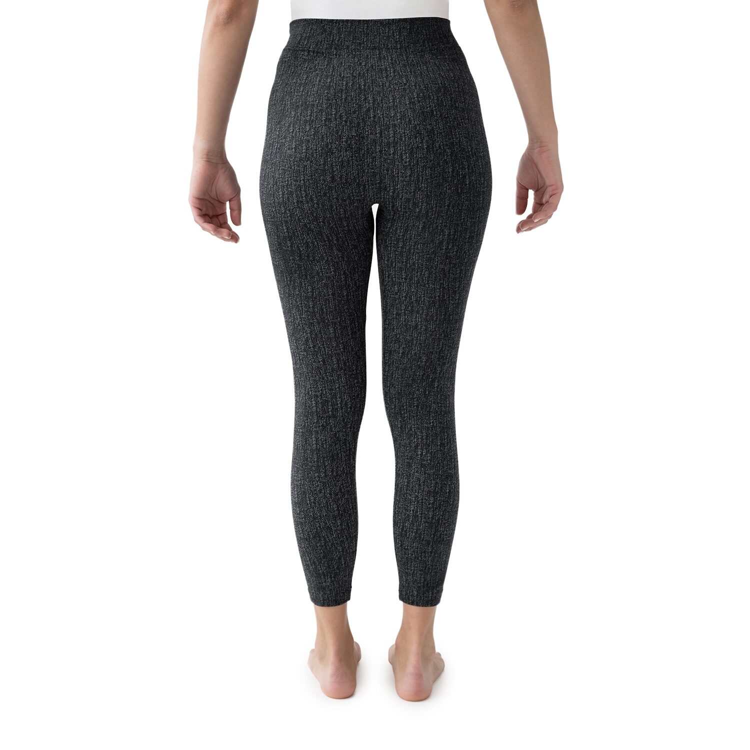 Muk Luks Faux Denim Womens Comfort Waistband Full Length Leggings