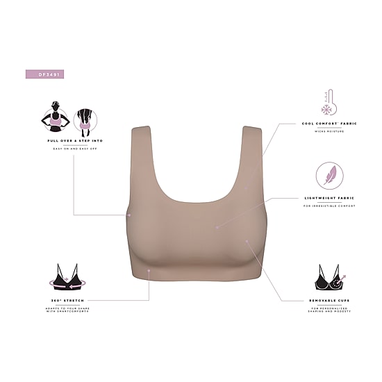 Bali Comfort Revolution® Easylite Seamless Full Coverage Wireless Full Coverage Bra Df3491